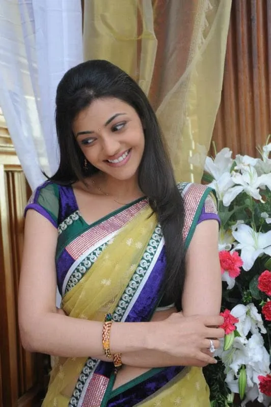 hot kajal agarwal sexy saree punjabi suit